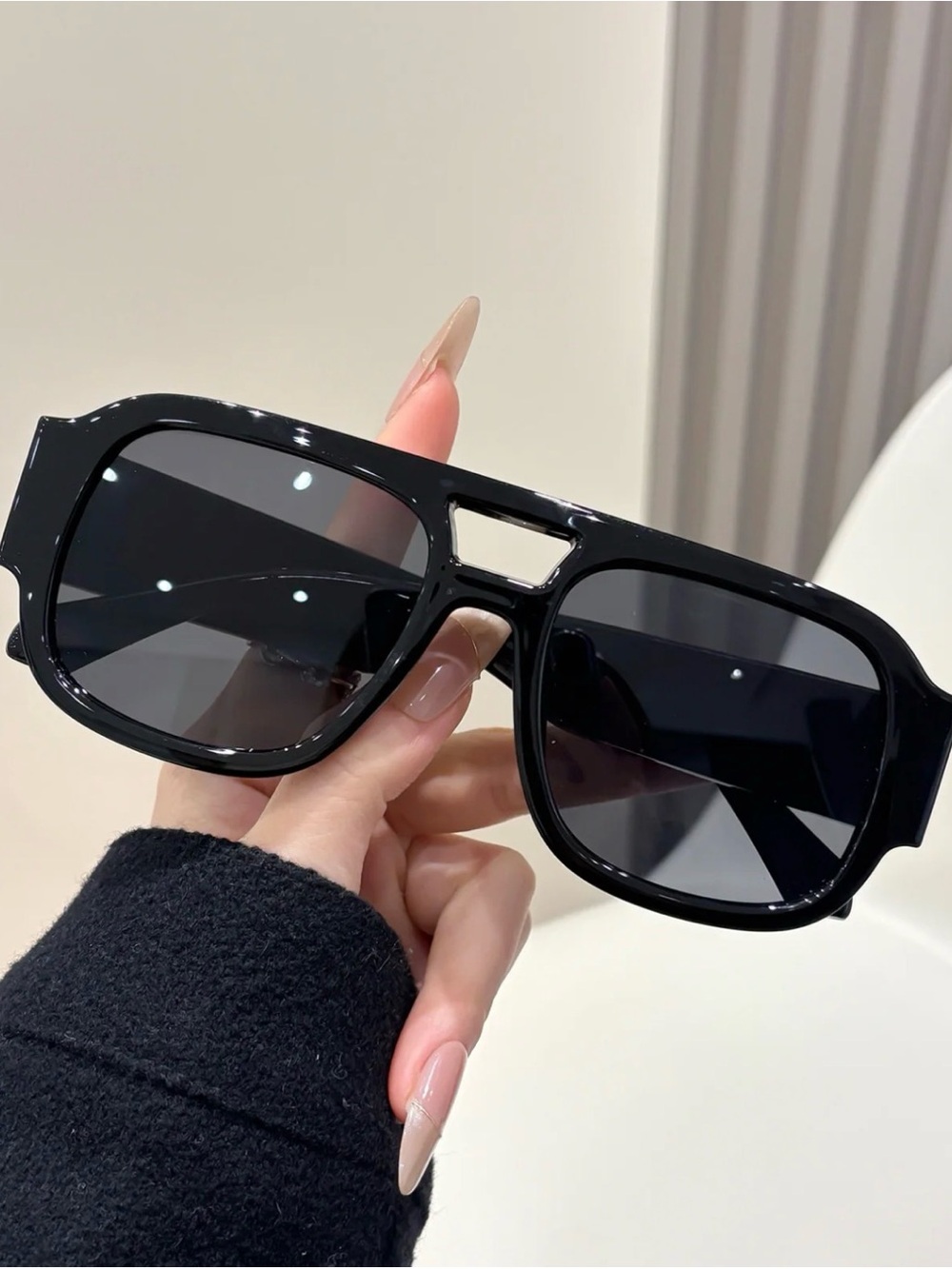 Black Oversized  Fashion Sunglasses